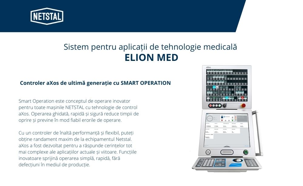 Netstal ELION MED - Mașina de injecție complet electrică pentru aplicații de tehnologie medicală