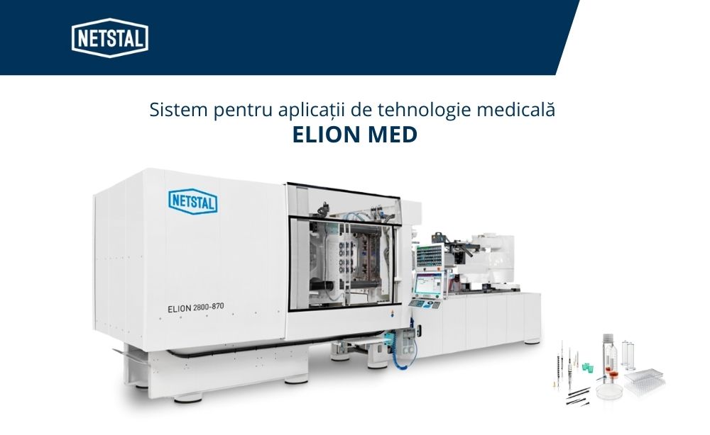Netstal ELION MED - Mașina de injecție complet electrică pentru aplicații de tehnologie medicală